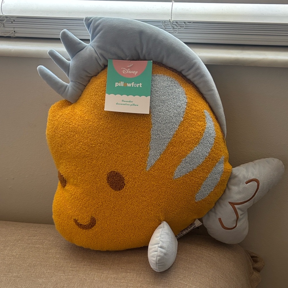 Disney Orange and Gray Fish Plush